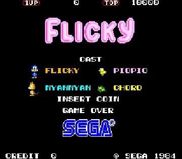 Flicky (USA, Europe) screen shot title